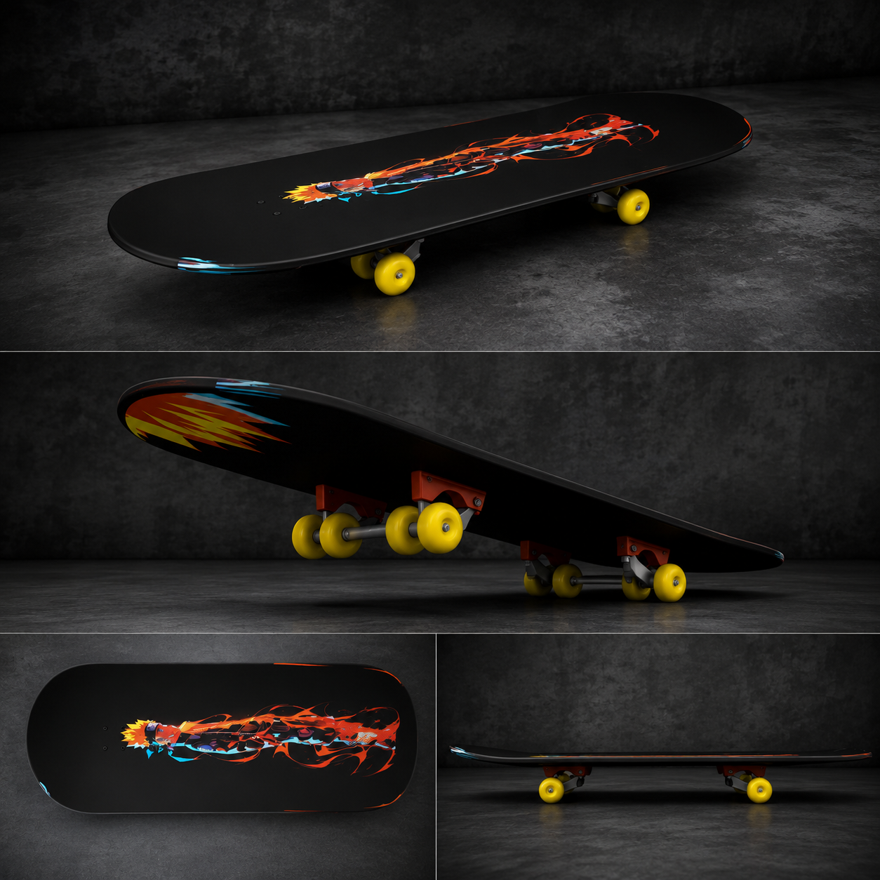 Custom Skateboard 3D Design
